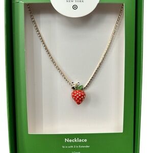 Kate Spade New York x Target Strawberry Charm Tennis Necklace Limited Edition